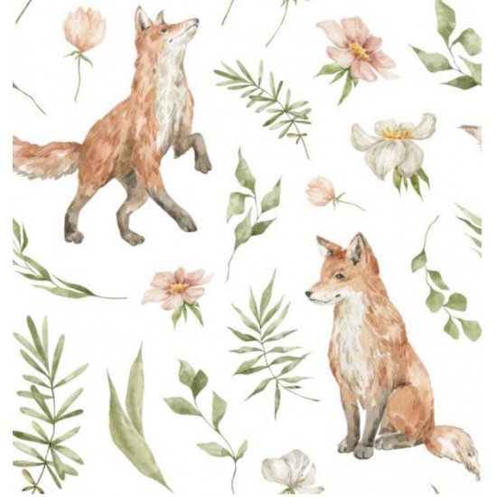 pul Fox and flower